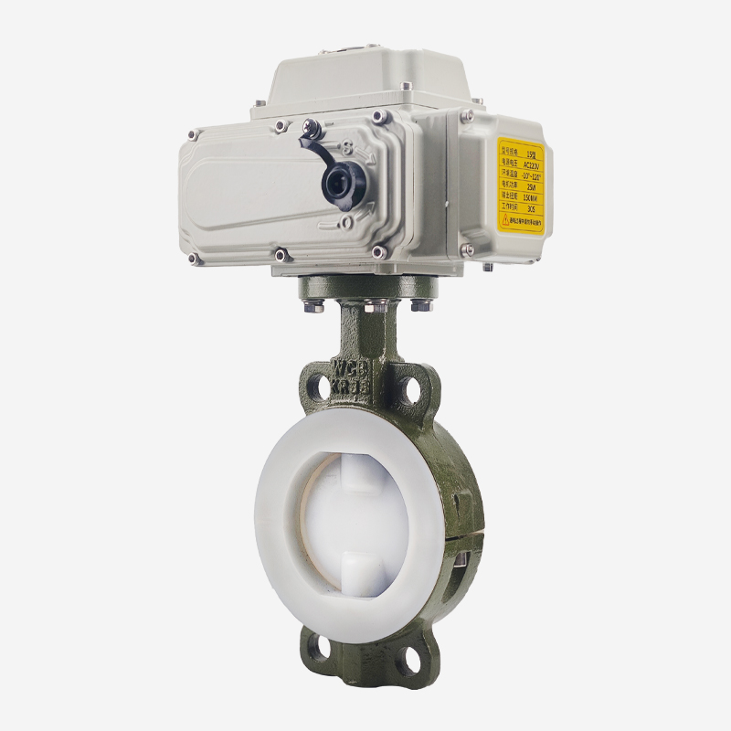 电动衬氟对夹蝶阀